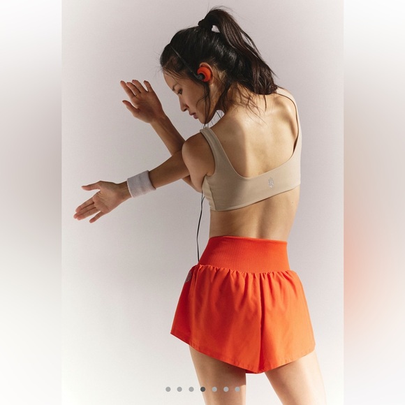 Free People X FP Movement Carpe Diem Shorts in Flame NWT - Picture 4 of 7